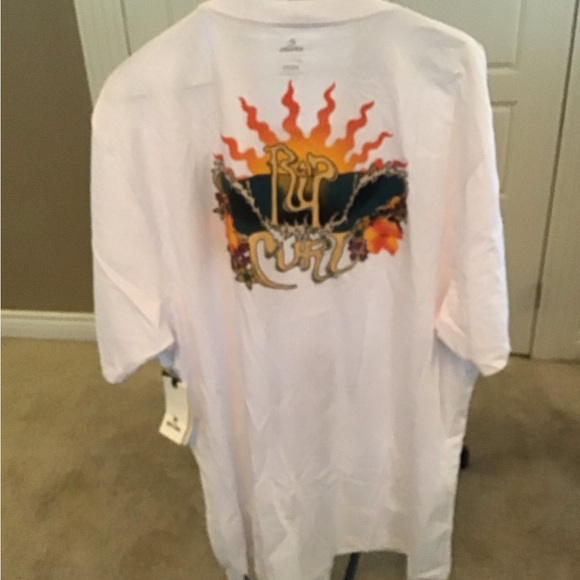 RIP CURL MEN'S RELAXED FIT LOGO CREW T-SHIRT - Picture 6 of 8